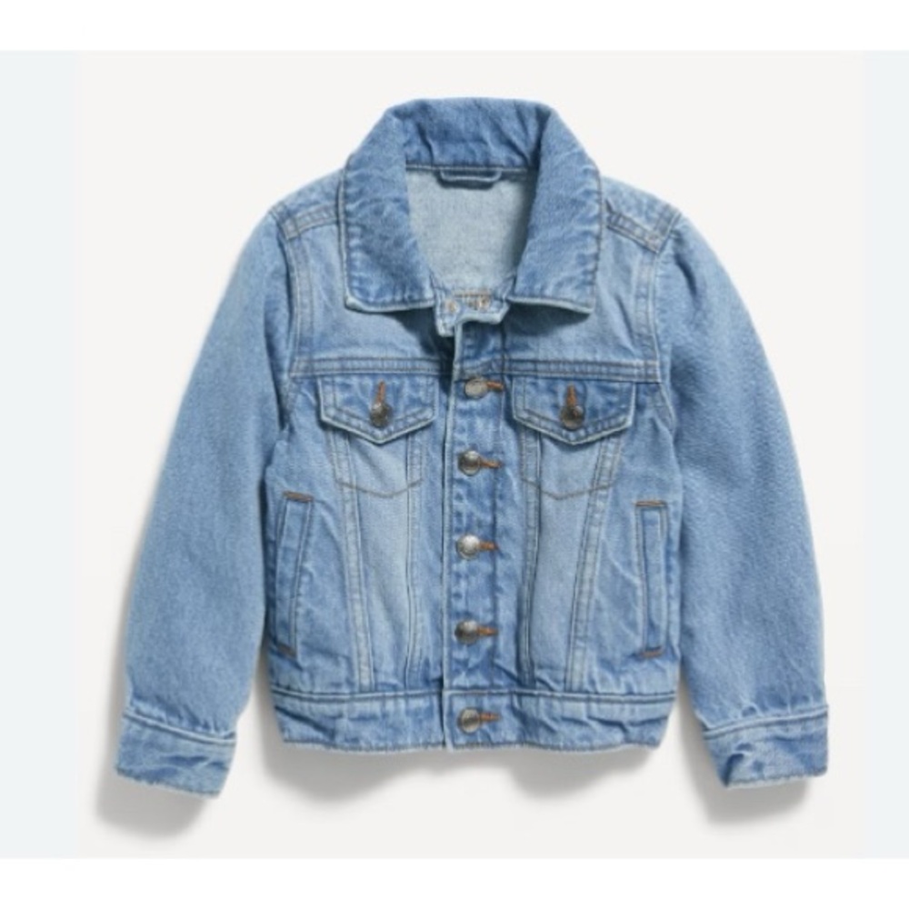 Old Navy Medium Wash Classic Denim Jacket Girls Size L 10/12